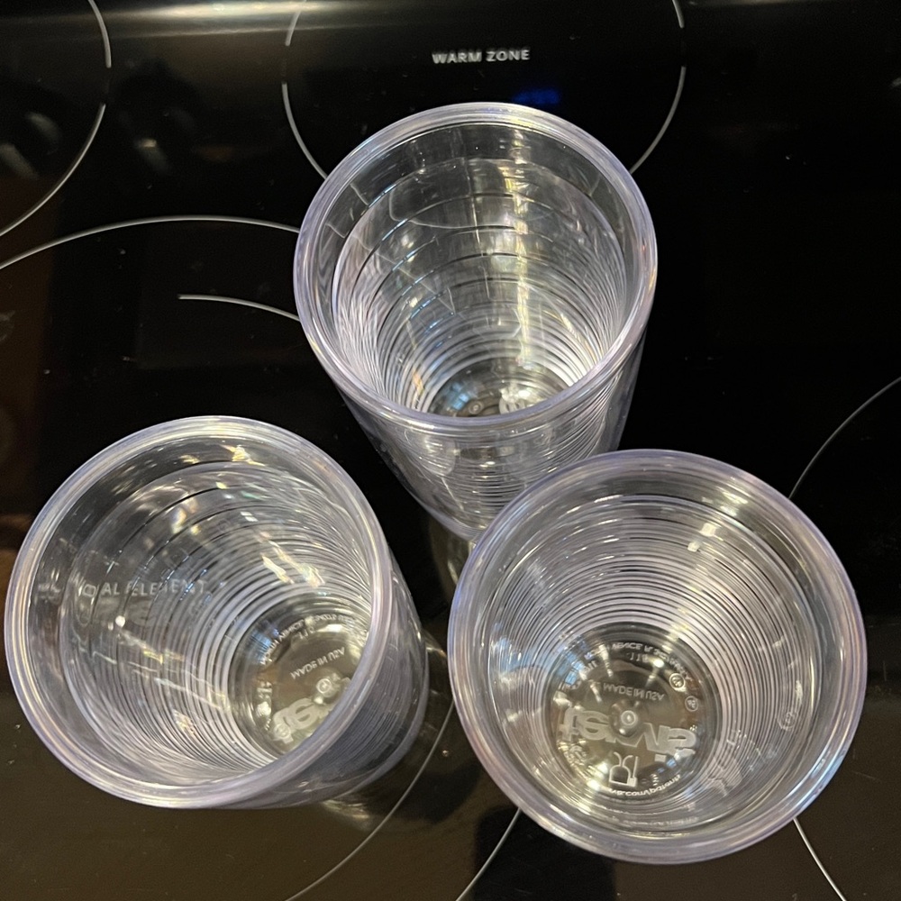Clear Tumbler Tervis Set of 3 - Picture 2 of 3